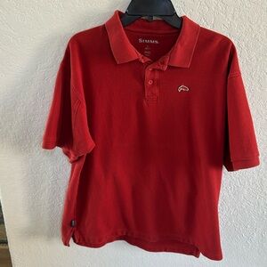 Simms Rust Polo Shirt